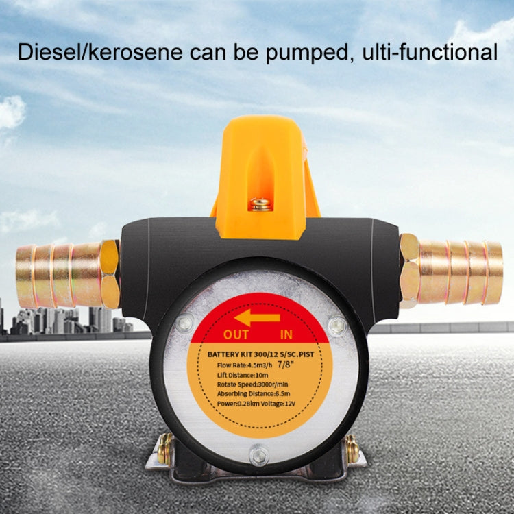 Small Portable Diesel Electric Self-Priming Oil Pump, Voltage: High Power 24v Forward And Reverse + 6m Tube - oil tank tubes & oil pumps by PMC TechLife | Online Shopping South Africa | PMC TechLife | Buy Now Pay Later Mobicred