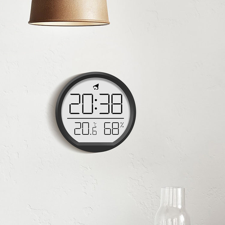 Slim Magnetic Thermometer And Hygrometer Clock Home Wall-Mounted Electronic Clock(White) - Wall Clock by PMc TechLife | Online Shopping South Africa | PMc TechLife | Buy Now Pay Later Mobicred