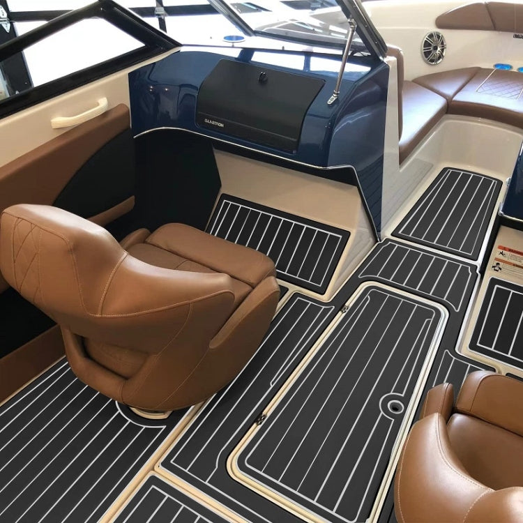 240x60x0.6cm Black White Yacht Imitation Teak Anti-Slip Deck EVA Mat - Floor Mats by PMC TechLife | Online Shopping South Africa | PMC TechLife | Buy Now Pay Later Mobicred