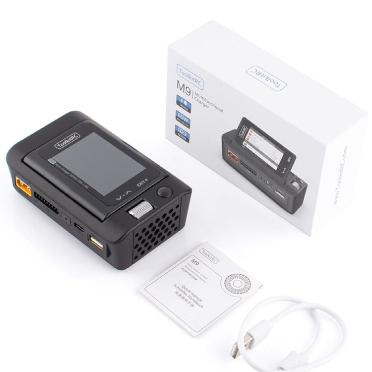 ToolkitRC M9 600W Airplane Li-Po Battery Balance Charger With Voice Function(Black) - free shipping - PMC Jewellery - Order now!