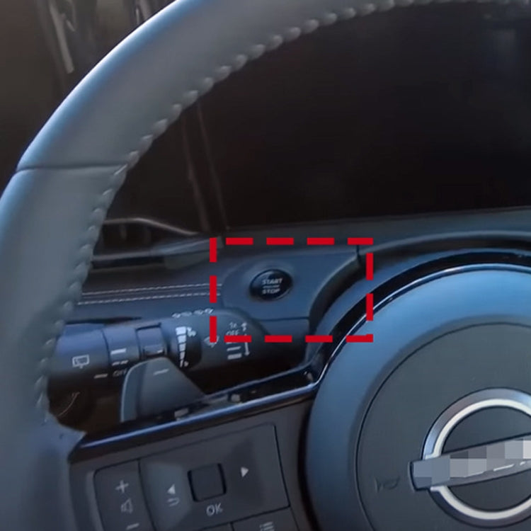 For Nissan 2023 Serena C28 Right Driver Pushbutton Start Bezel(Matte Silver) - Car Interior Mouldings by PMC TechLife | Online Shopping South Africa | PMC TechLife | Buy Now Pay Later Mobicred