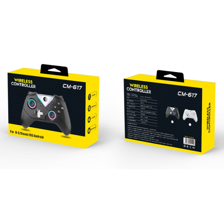 CM-617 Wireless Bluetooth Game Controller for Switch / Android / IOS / PC / Smart TV(Colorful Black) - Gamepads by PMC Jewellery | Online Shopping South Africa | PMC Jewellery | Buy Now Pay Later Mobicred