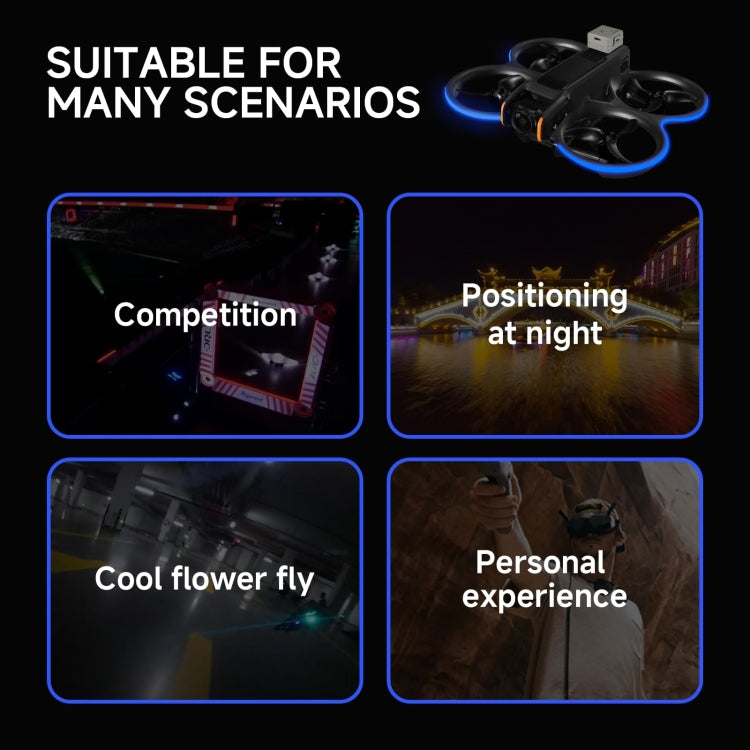 For DJI Avata 2 RCSTQ Colorful Luminous Light Belt High Bright Tube Night Flight Warning Light Strip(Fluorescent) - free shipping - PMC TechLife - Order now!
