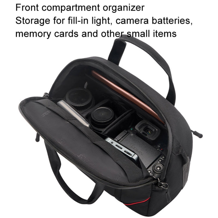 Cwatcun D109 Portable Casual Waterproof Multi-Function Camera Storage Photography Bag, Color: Medium Black - free shipping - PMC TechLife - Order now!