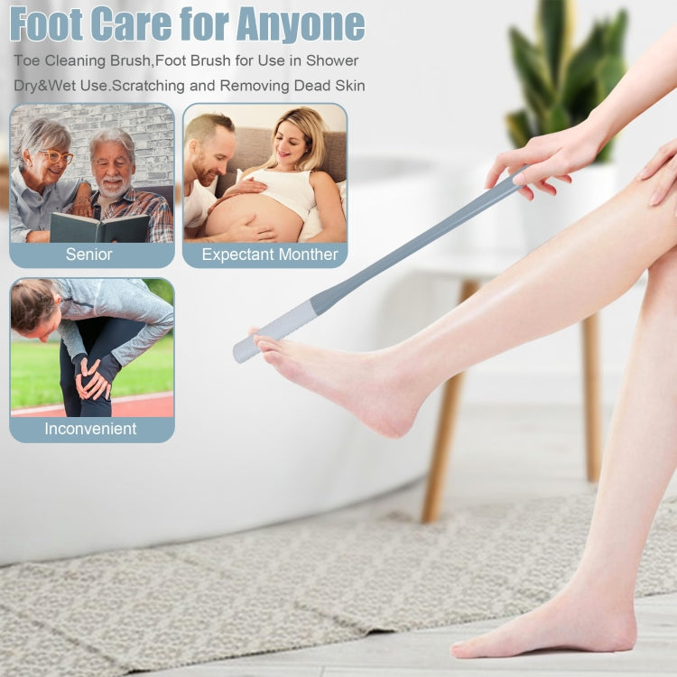 Foot Washing Brush Dry and Wet Toe Cleaning and Anti-Itch Brush, Style: Long Bristle(Pink) - Bath Brushes & Sponges by PMc TechLife | Online Shopping South Africa | PMc TechLife | Buy Now Pay Later Mobicred