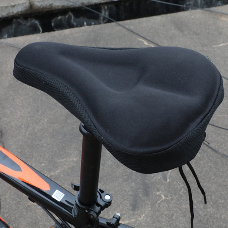 Mountain Bike Silicone Saddle Cover Cycling Stereo Saddle Gear(Black) - Bicycle Saddle by PMC TechLife | Online Shopping South Africa | PMC TechLife | Buy Now Pay Later Mobicred
