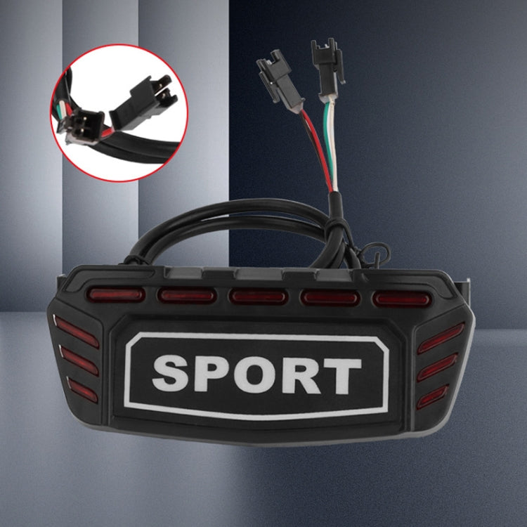 For KUGOO M5 AIMITE Electrical Scooter Rear Tail Light Brake Warning Lights(Black) - Accessories & Parts by AIMITE | Online Shopping South Africa | PMC TechLife | Buy Now Pay Later Mobicred