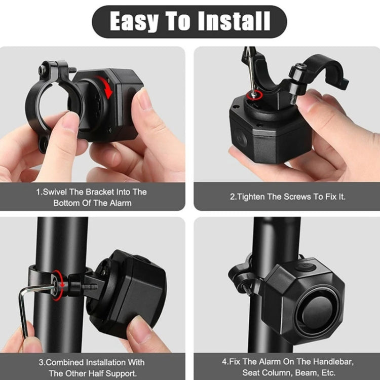 SF32R+03C Electric Motorcycle / Bike Anti-theft Alarm Home Wiring Free Vibration Alarm - Security Alarm System by PMC TechLife | Online Shopping South Africa | PMC TechLife | Buy Now Pay Later Mobicred