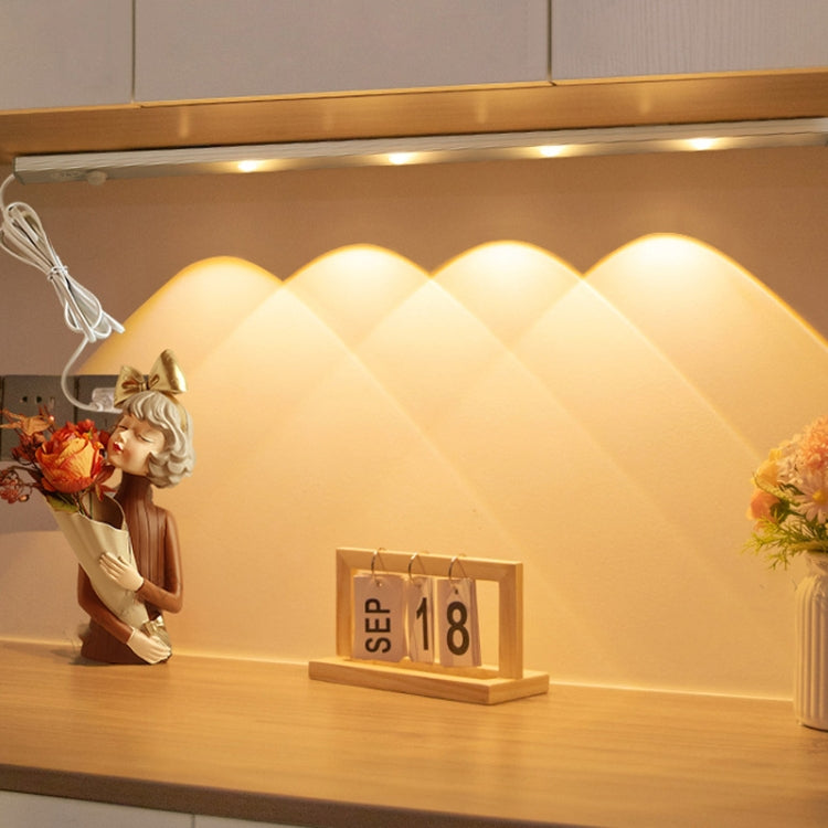 220V CN Plug Motion Sensor Wardrobe Cabinet Lamp LED Light Bar, Spec: White 50cm - Sensor LED Lights by PMC TechLife | Online Shopping South Africa | PMC TechLife | Buy Now Pay Later Mobicred