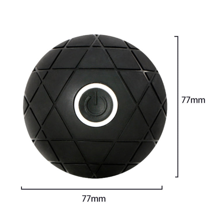 3D Vibrating Yoga Ball Muscle Relaxation Massage Fitness Ball Rechargeable Handheld Silicone Massage Ball(Black) - free shipping - PMC TechLife - Order now!