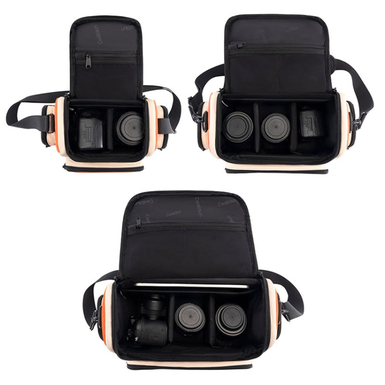 Cwatcun D121 Shoulder Crossbody Camera Bag Colorful Large Capacity Waterproof Digital Photography Bag, Color: Large Orange Red - free shipping - PMC TechLife - Order now!