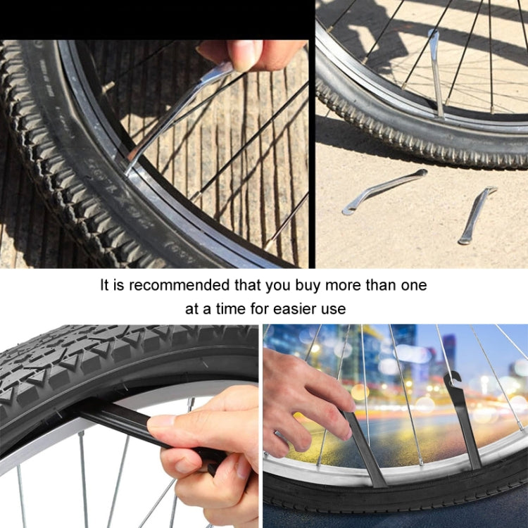 2pcs Metal Bicycle Tire Pry Bars Levers Mountain Bike Tire Removal Tools(Black) - Maintenance tools by PMC TechLife | Online Shopping South Africa | PMC TechLife | Buy Now Pay Later Mobicred