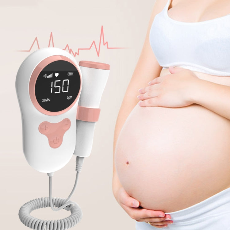 T505 IP5 Dustproof And Water-resistant Pregnant Women Home Doppler Fetal Heart Rate Monitor(Pink) - free shipping - PMC TechLife - Order now!