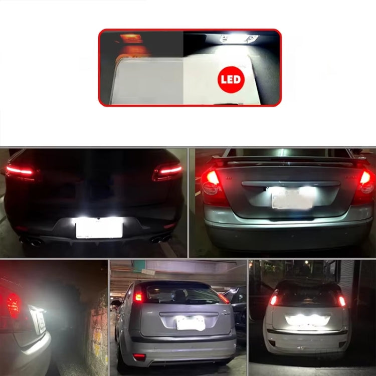 2pcs For Nissan Qashqai J10 / J11 / X-Trail / Teana License Plate Light Modification - License Plate Lights by PMC Jewellery | Online Shopping South Africa | PMC Jewellery | Buy Now Pay Later Mobicred