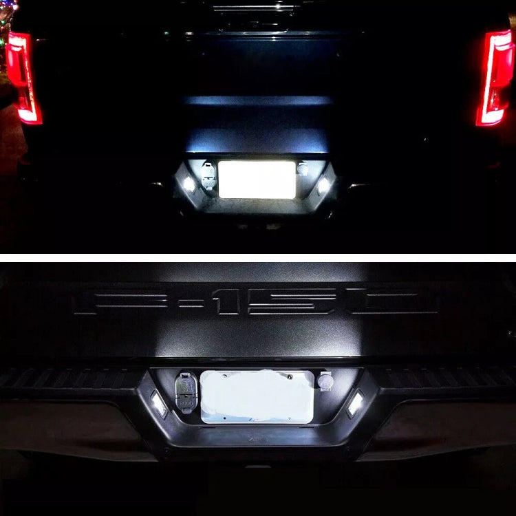 2pcs For 2015 Ford F150 Raptor LED License Plate Light - License Plate Lights by PMC Jewellery | Online Shopping South Africa | PMC Jewellery | Buy Now Pay Later Mobicred