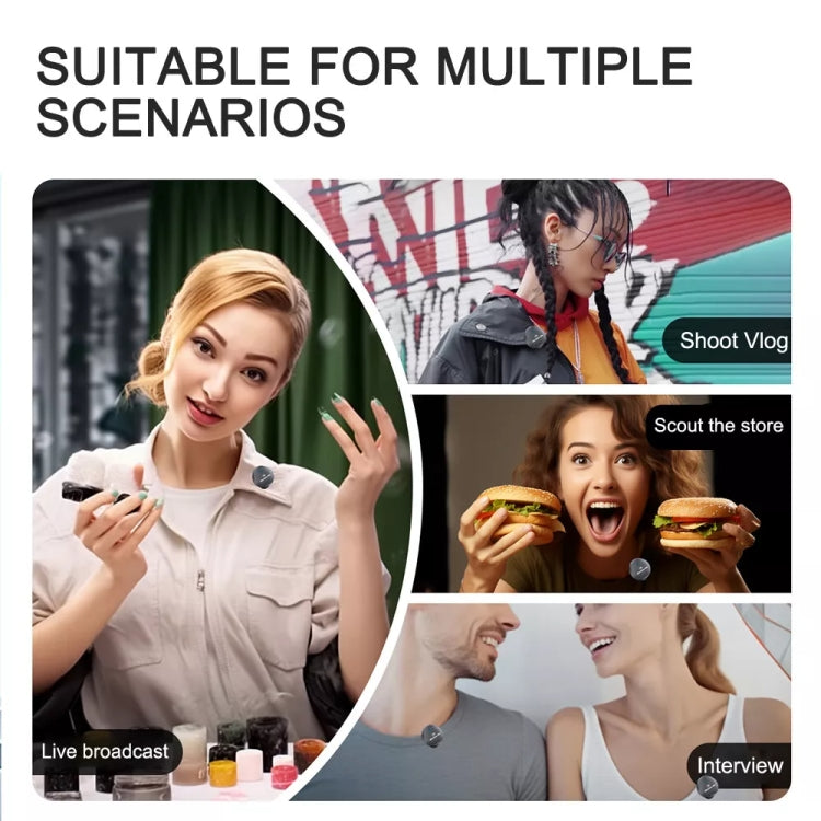 USB-C / Type-C Wireless Lavalier Button Microphone With Magnetic Suction & Back Clip Design - free shipping - PMC Jewellery - Order now!