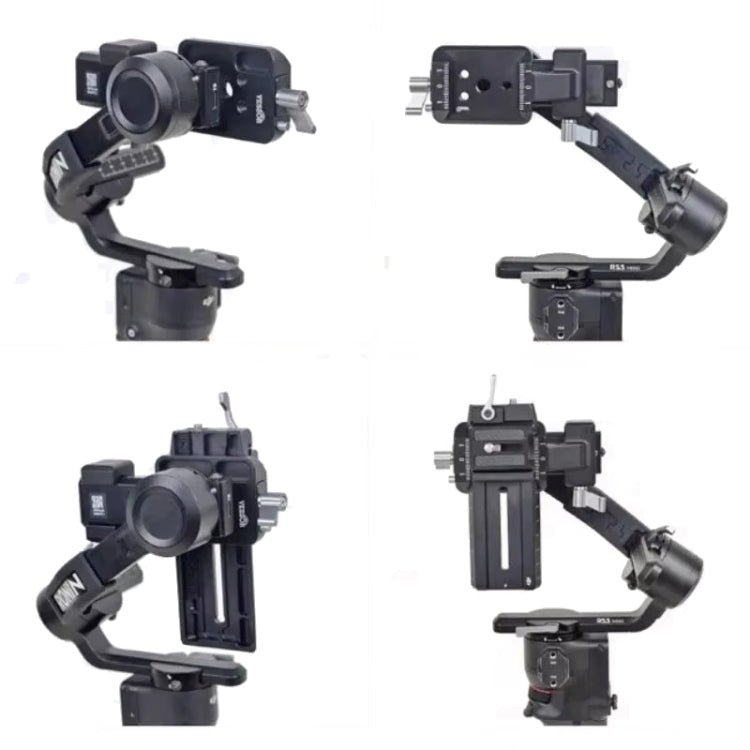 For DJI Ronin RS 3 Pro / RS 3 / RS 2 Vertical Shooting Plate Mount Stabilizer Accessories(Gray) - by PMc TechLife | Online Shopping South Africa | PMc TechLife | Buy Now Pay Later Mobicred