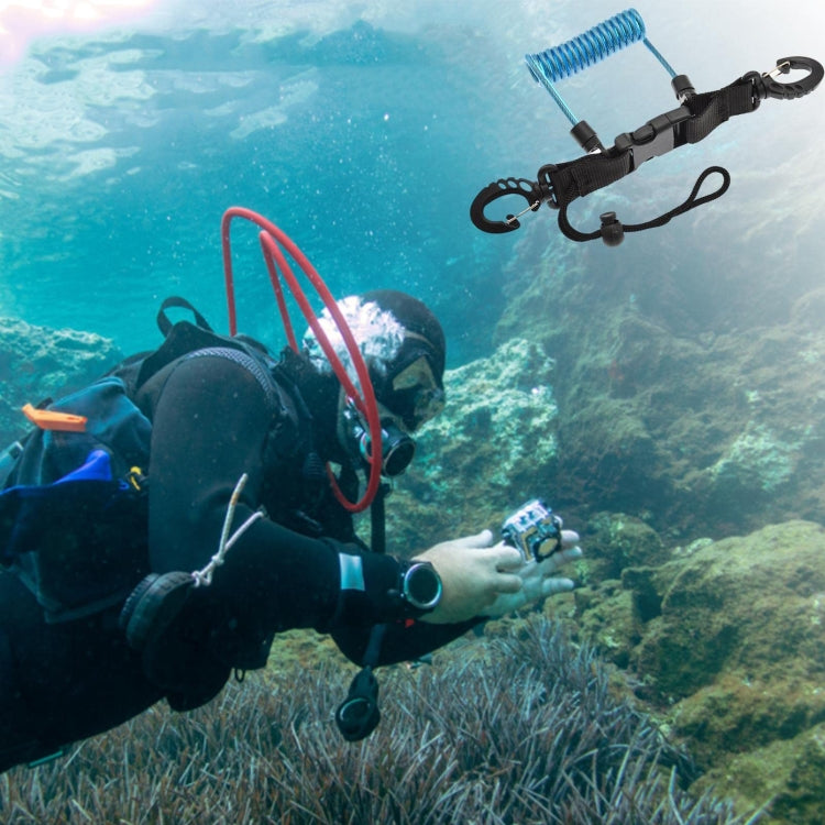 Diving Camera TPU Spring Steel Wire Retractable Anti-lost Rope, Color: Transparent Black - free shipping - PMC TechLife - Order now!