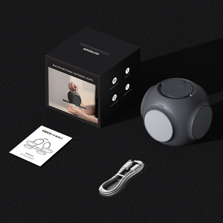 HX123 Handheld Folding Flashlight Camping Light Portable Outdoor Wireless Atmosphere Light(Gray) - Camping Lighting by PMc TechLife | Online Shopping South Africa | PMc TechLife | Buy Now Pay Later Mobicred