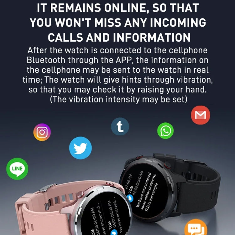 Outdoor GPS Sport Watch 1.32inch HD Round Screen Multi Sport Mode Smartwatch(Silver) - Smart Watches by PMC TechLife | Online Shopping South Africa | PMC TechLife | Buy Now Pay Later Mobicred