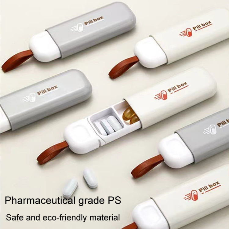 Portable Mini 3 Grids Pill Box Travel Sealed Moisture-proof Medicine Dispenser Pill Storage Box(White) - free shipping - PMC TechLife - Order now!