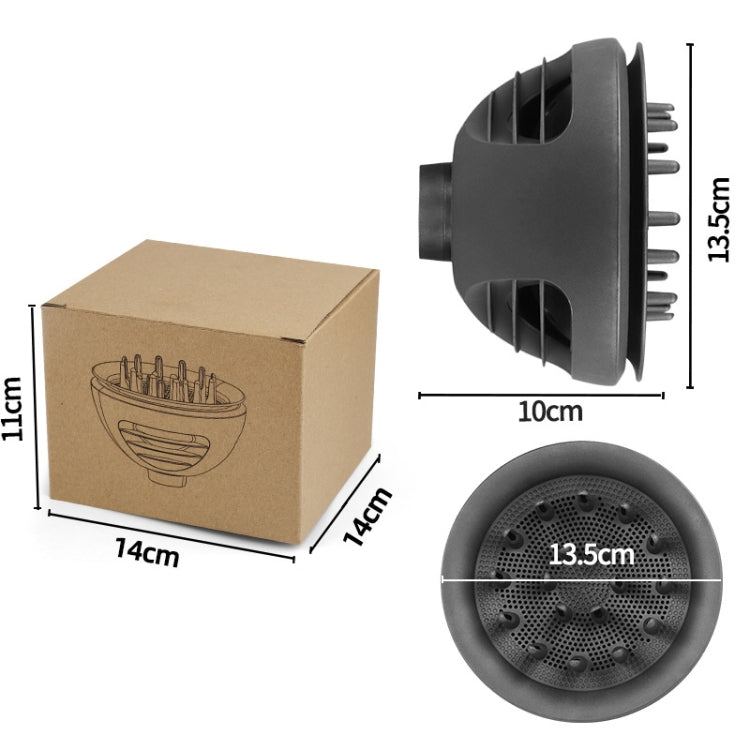 For Dyson HD01 To HD16 Hair Dryer 2 In 1 Diffuser Nozzles Wave+Curl Dual Purpose Diffuser Attachment(Gray) - For Dyson Accessories by PMC TechLife | Online Shopping South Africa | PMC TechLife | Buy Now Pay Later Mobicred