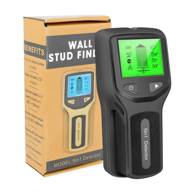 HLW330 5-in-1 Wall Stud Detector Edge Center Wood Current Metal AC Wires Detection(Silver) - Metal Detector by PMC TechLife | Online Shopping South Africa | PMC TechLife | Buy Now Pay Later Mobicred