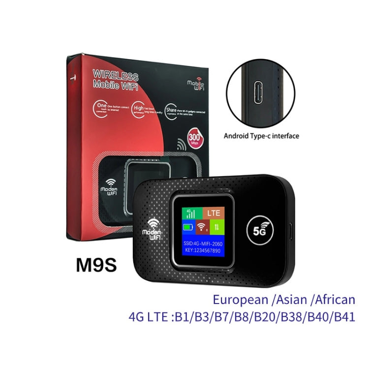 M9S-LCD Eurasian Version 4G Portable WiFi Plug-in Wireless Router Car WiFi - 4G Mobile Wifi by PMC TechLife | Online Shopping South Africa | PMC TechLife | Buy Now Pay Later Mobicred