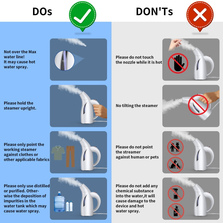 LM-1609S Portable Steam Handheld Electric Iron Home Mini Hanging Iron, Spec: EU Plug - free shipping - PMC TechLife - Order now!