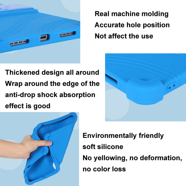 For TCL TAB 11 FE Shockproof Silicone Tablet Protective Case With Holder(Rainbow Color) - free shipping - PMC TechLife - Order now!
