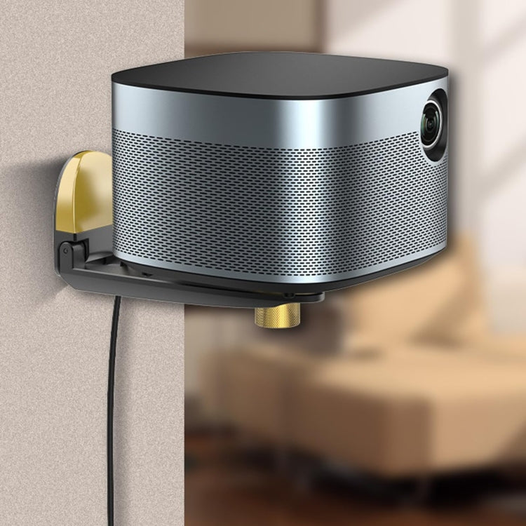 Aluminum Alloy Pan Head Adjustable Foldable Projector Wall Mount(Coffee Gold) - Other by PMC TechLife | Online Shopping South Africa | PMC TechLife | Buy Now Pay Later Mobicred