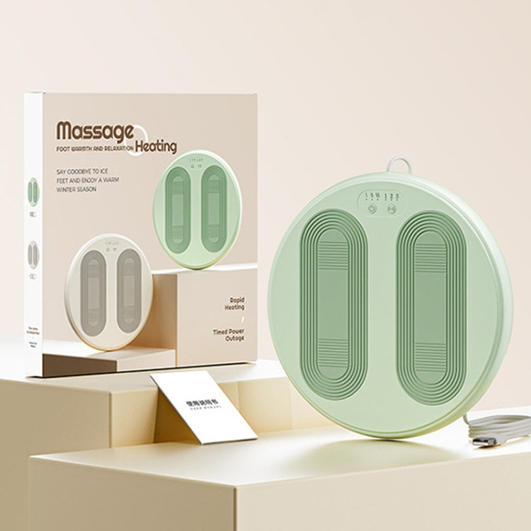 5V USB Plug Foot Massager Warmer 3 Levels Temperature & Vibration Adjustable(Beige Gray) - free shipping - PMC TechLife - Order now!