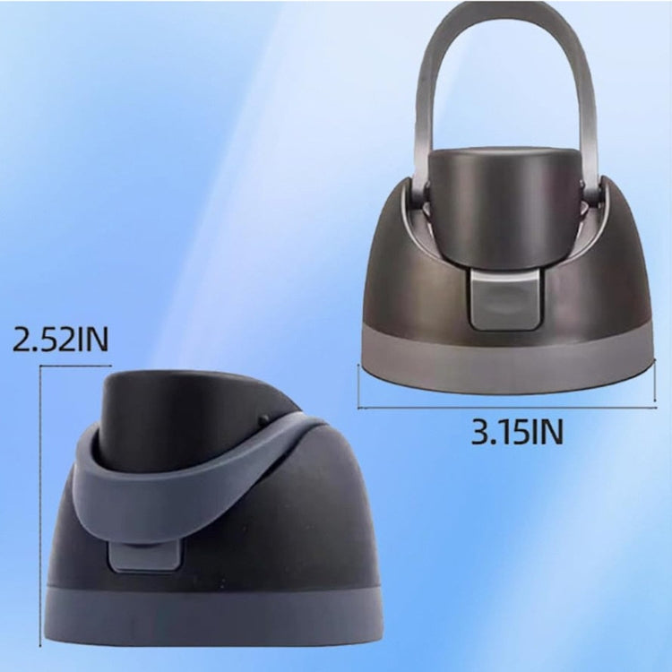 Replacement Lid for Owala Freesi Cup No Leakage One Button Open With Carry Loop(White Blue) - Vacuum Thermoses & Cups by PMc TechLife | Online Shopping South Africa | PMc TechLife | Buy Now Pay Later Mobicred