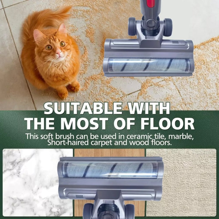 For Dyson V7 V8 V10 V11 V15 Vacuum Cleaner Lightweight Version Soft Velvet Floor Brush Head - For Dyson Accessories by PMC TechLife | Online Shopping South Africa | PMC TechLife | Buy Now Pay Later Mobicred