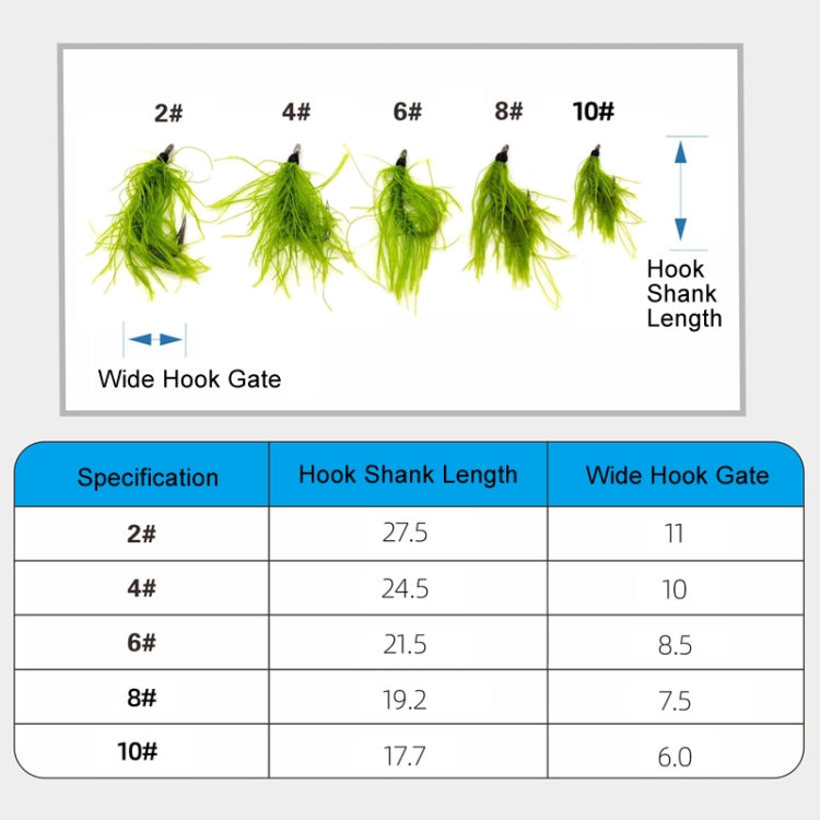 4pcs /Box Hooks Imitation Aquatic Grass Fishing Hooks Grass Hooks(10#) - Fishing Hooks by PMC TechLife | Online Shopping South Africa | PMC TechLife | Buy Now Pay Later Mobicred