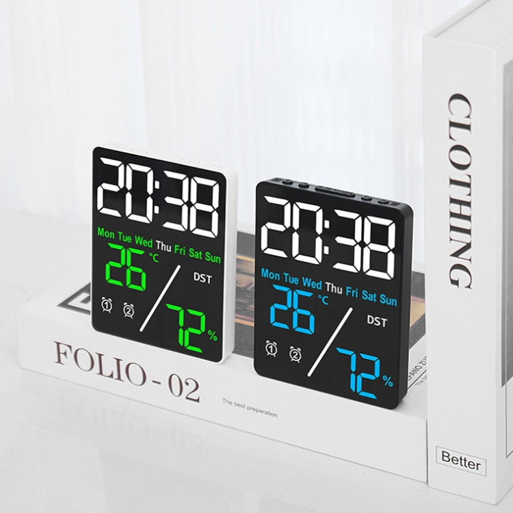 Multifunctional Temperature / Humidity Display Electronic Alarm Clock, Color: Orange Black - Alarm Clocks by PMc TechLife | Online Shopping South Africa | PMc TechLife | Buy Now Pay Later Mobicred