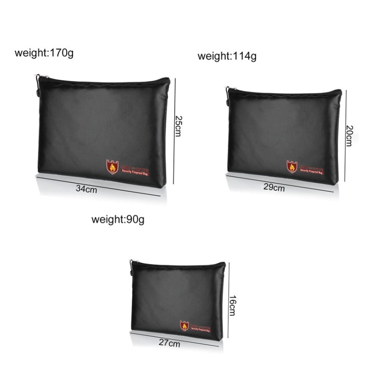 11.4x7.9in Fireproof Waterproof Document And Money Bag Cash Envelope For Jewelry Passport Valuables - free shipping - PMc TechLife - Order now!