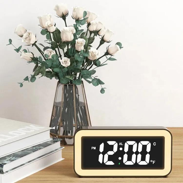 S281A LED Atmosphere Light Calendar / Temperature Display Clock With Wireless Charging Function(Black) - Alarm Clocks by PMc TechLife | Online Shopping South Africa | PMc TechLife | Buy Now Pay Later Mobicred