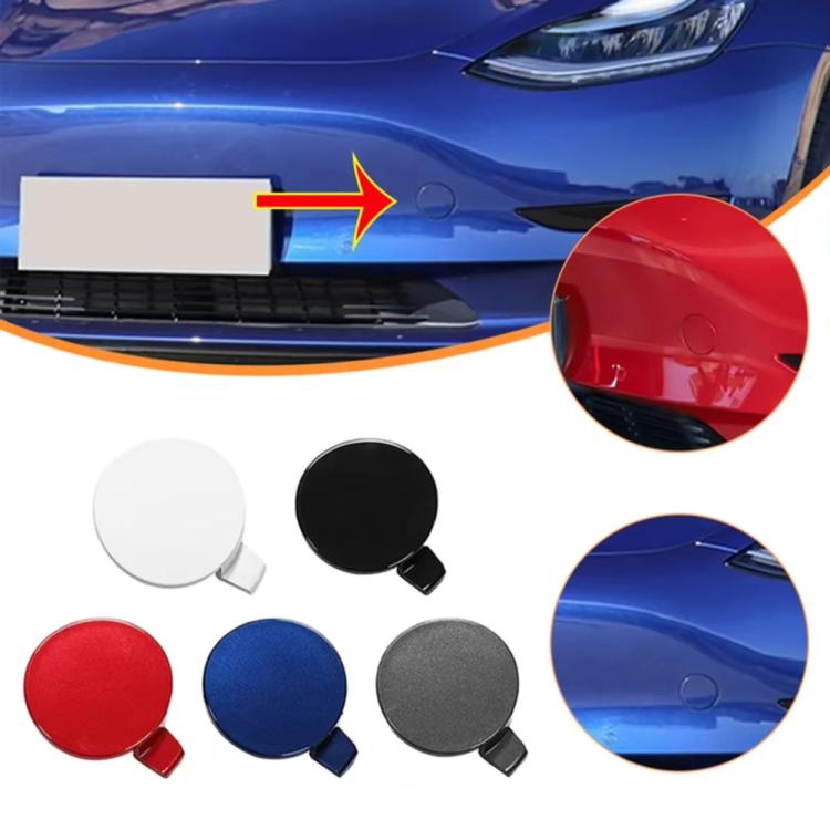 For Tesla Model 3 Front Trailer Hook Protective Cover Replacement Parts Front Towing Hole Cover(Blue) - Towing Bars by PMC TechLife | Online Shopping South Africa | PMC TechLife | Buy Now Pay Later Mobicred