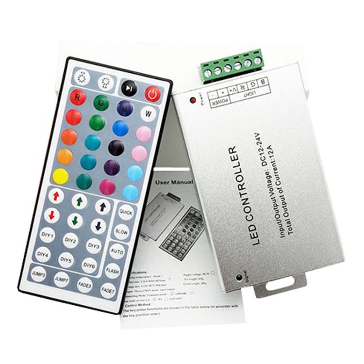 44 Keys IR Aluminum Colorful LED Strip Light Controller - LED Controller by PMc TechLife | Online Shopping South Africa | PMc TechLife | Buy Now Pay Later Mobicred