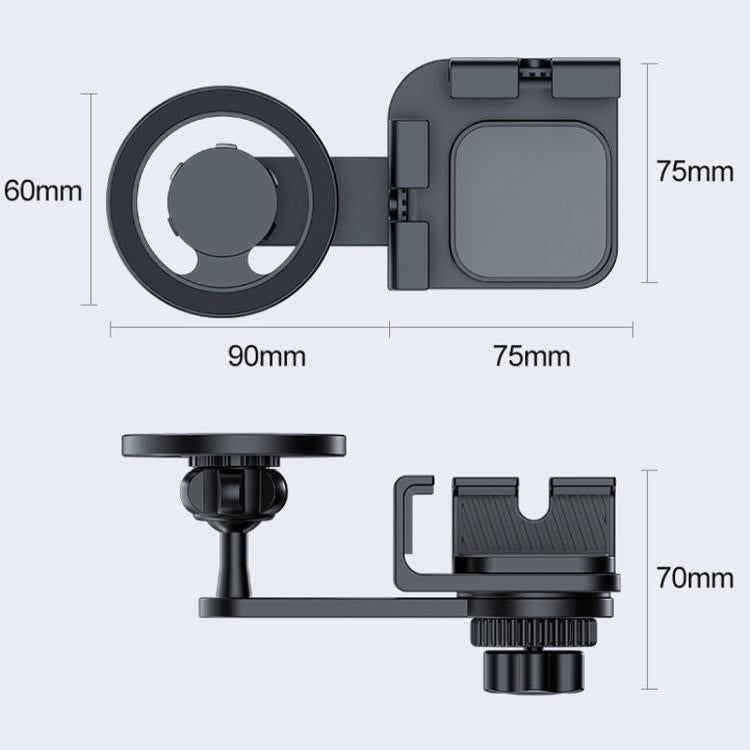 Magnetic Car Phone Holder Mount for Tesla Model 3/Y / AITO / NIO / Lixiang Auto(Black) - Universal Car Holders by PMc TechLife | Online Shopping South Africa | PMc TechLife | Buy Now Pay Later Mobicred