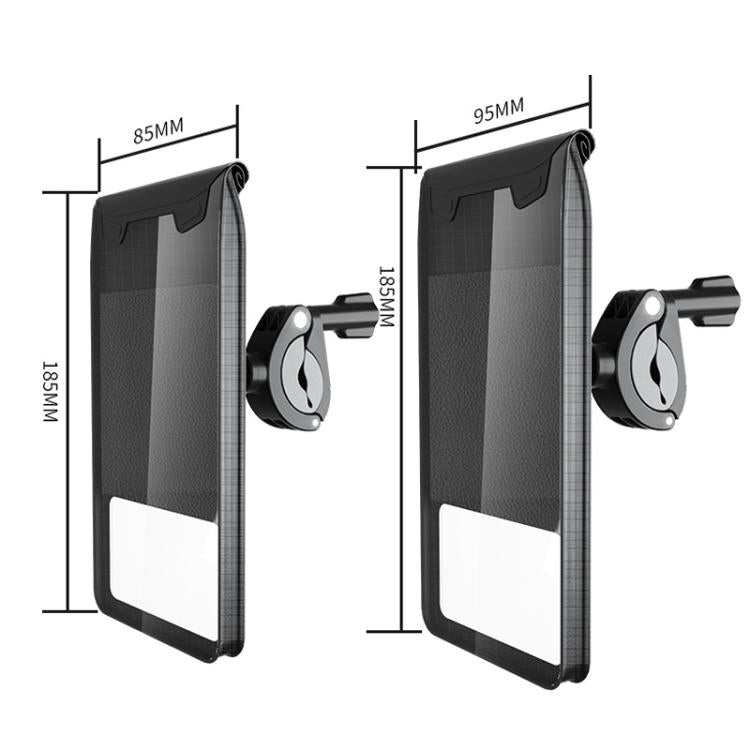 Bicycle Holder Waterproof Pouch Bag Bike Motorcycle Handlebar Mirror Phone Stand Mount, Size: L - Holders by PMC TechLife | Online Shopping South Africa | PMC TechLife | Buy Now Pay Later Mobicred