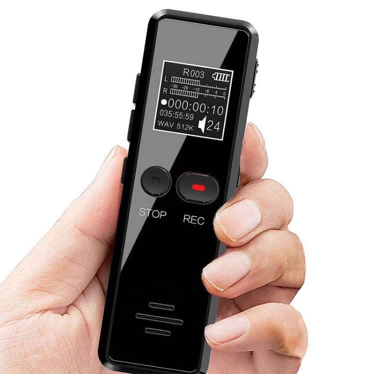 16GB 0.9-inch LCD Screen Interview Mini HD Recorder USB Charging MP3 Player - Recording Pen by PMC TechLife | Online Shopping South Africa | PMC TechLife | Buy Now Pay Later Mobicred
