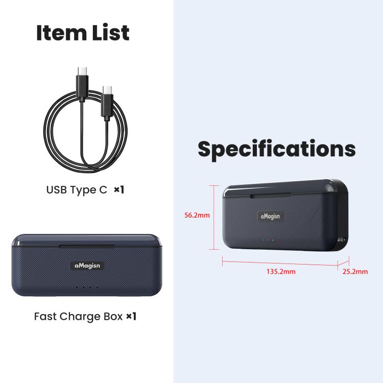 For Insta360 Ace Pro 2 Battery aMagisn Fast Charging Box Charger Storage Compartment - free shipping - PMC TechLife - Order now!