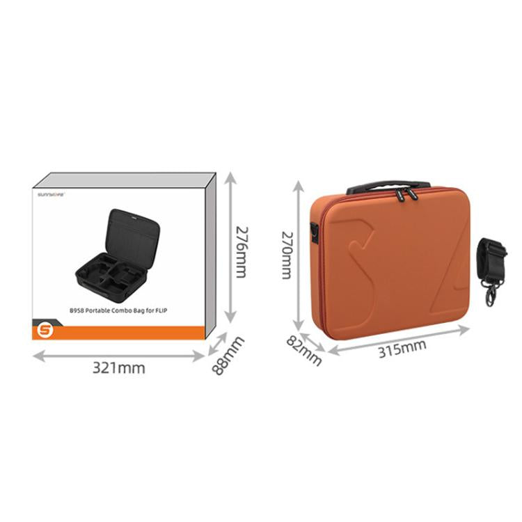 For DJI Flip Sunnylife FP-B958 Storage Bag Vlog Aerial Camera Protective Case Accessory(Orange) - free shipping - PMC TechLife - Order now!