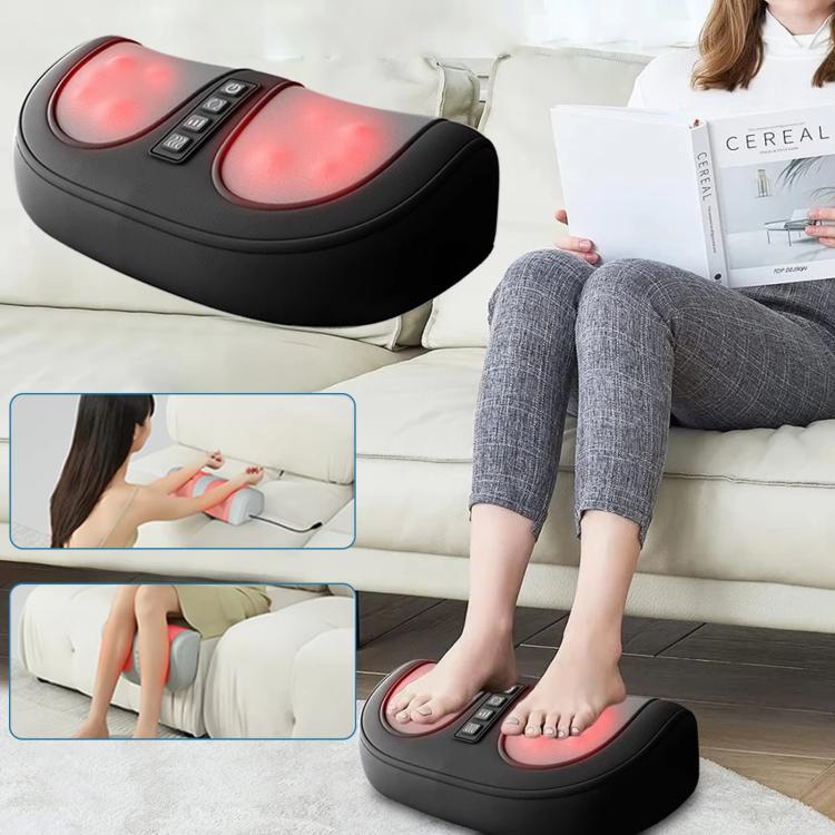 Z5 Dual-frequency Red Light Constant Temperature Hot Compress Foot Massager, Spec: UK Plug(Black) - free shipping - PMC TechLife - Order now!