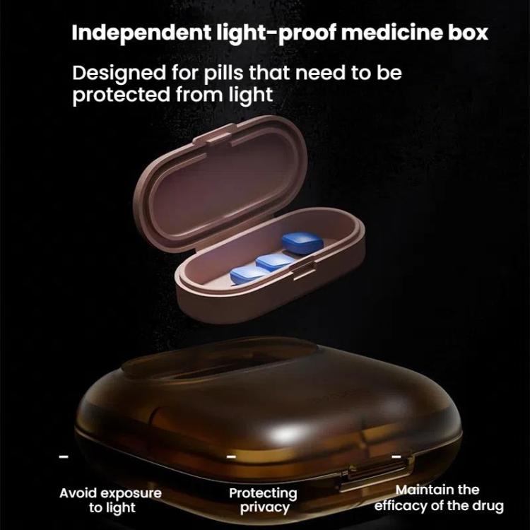 Portable Pill Box Dispenser Sealed Large Capacity Seven Days a Week Medication Organizer, Color: 4 Grids White - free shipping - PMC TechLife - Order now!