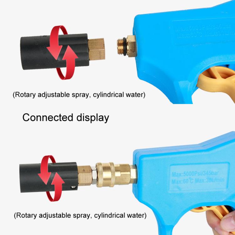 Universal High Pressure Spray Adjustable Nozzle Washer Cleaning Parts, Connector: 1/4 Quick Plug - Car Washer & Accessories by PMc TechLife | Online Shopping South Africa | PMc TechLife | Buy Now Pay Later Mobicred