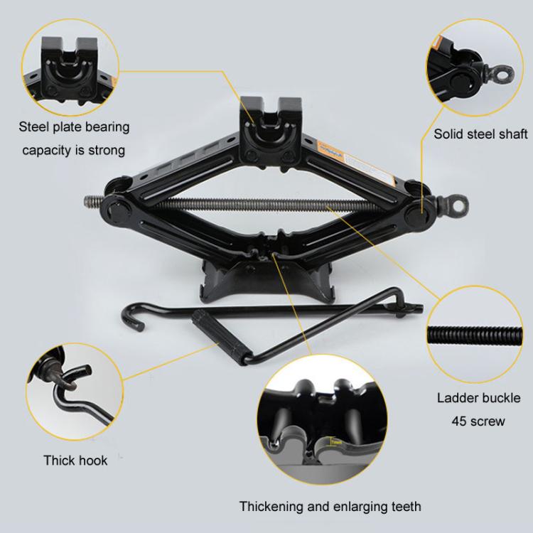 0.8ton Car Labor Saving Hand Cranked Lever Stand Scissor Jacks - Car Jacks by PMC TechLife | Online Shopping South Africa | PMC TechLife | Buy Now Pay Later Mobicred