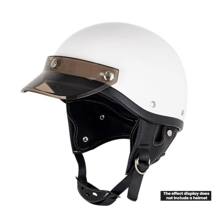 Motorcycle Helmet Brim Retro 3-Button Helmet Visor Sunshade Protection Half Helmet Hat Brim(Light Tea) - free shipping - PMc TechLife - Order now!